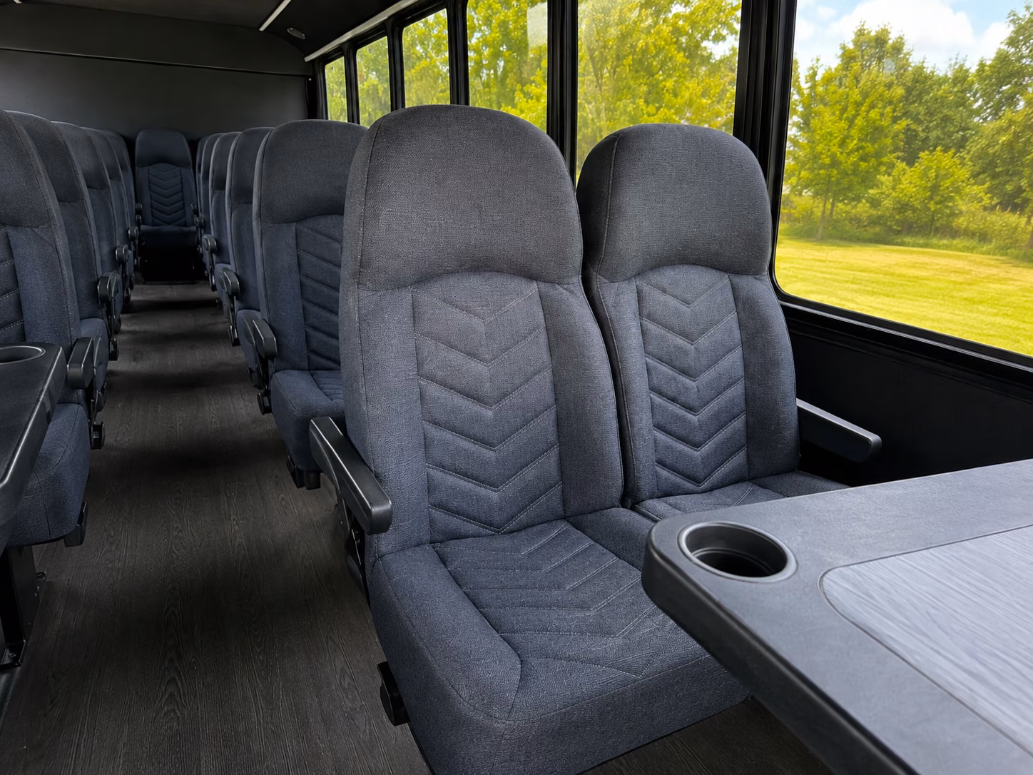 carson city 18 passenger minibus interior