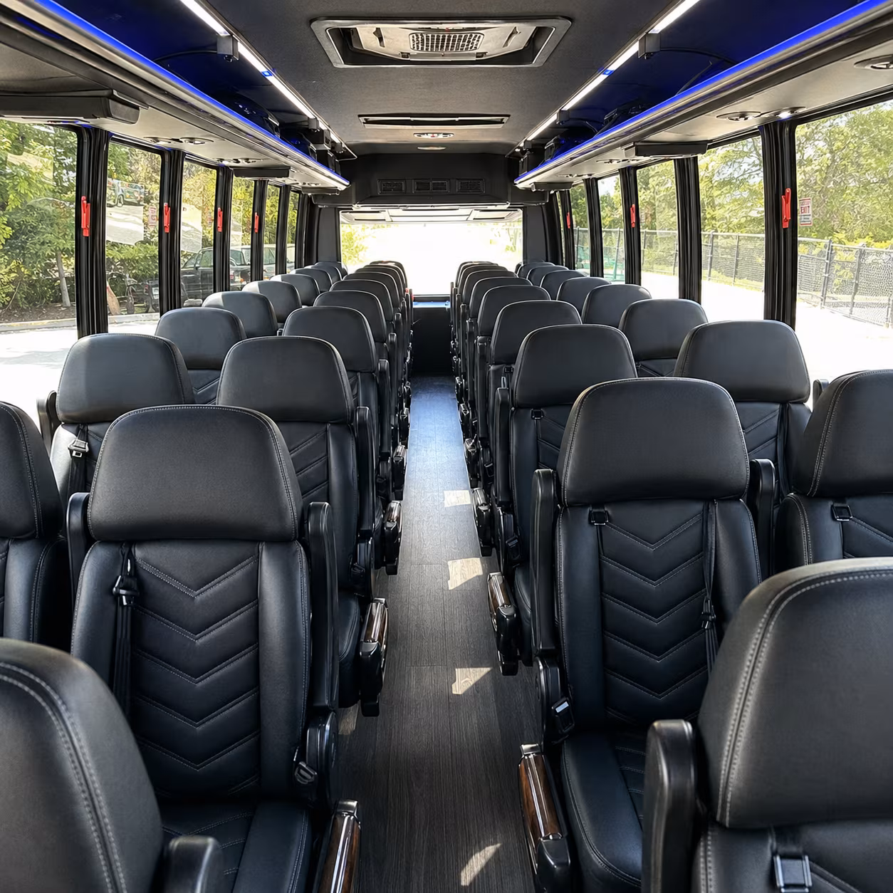 carson city 25 passenger minibus interior