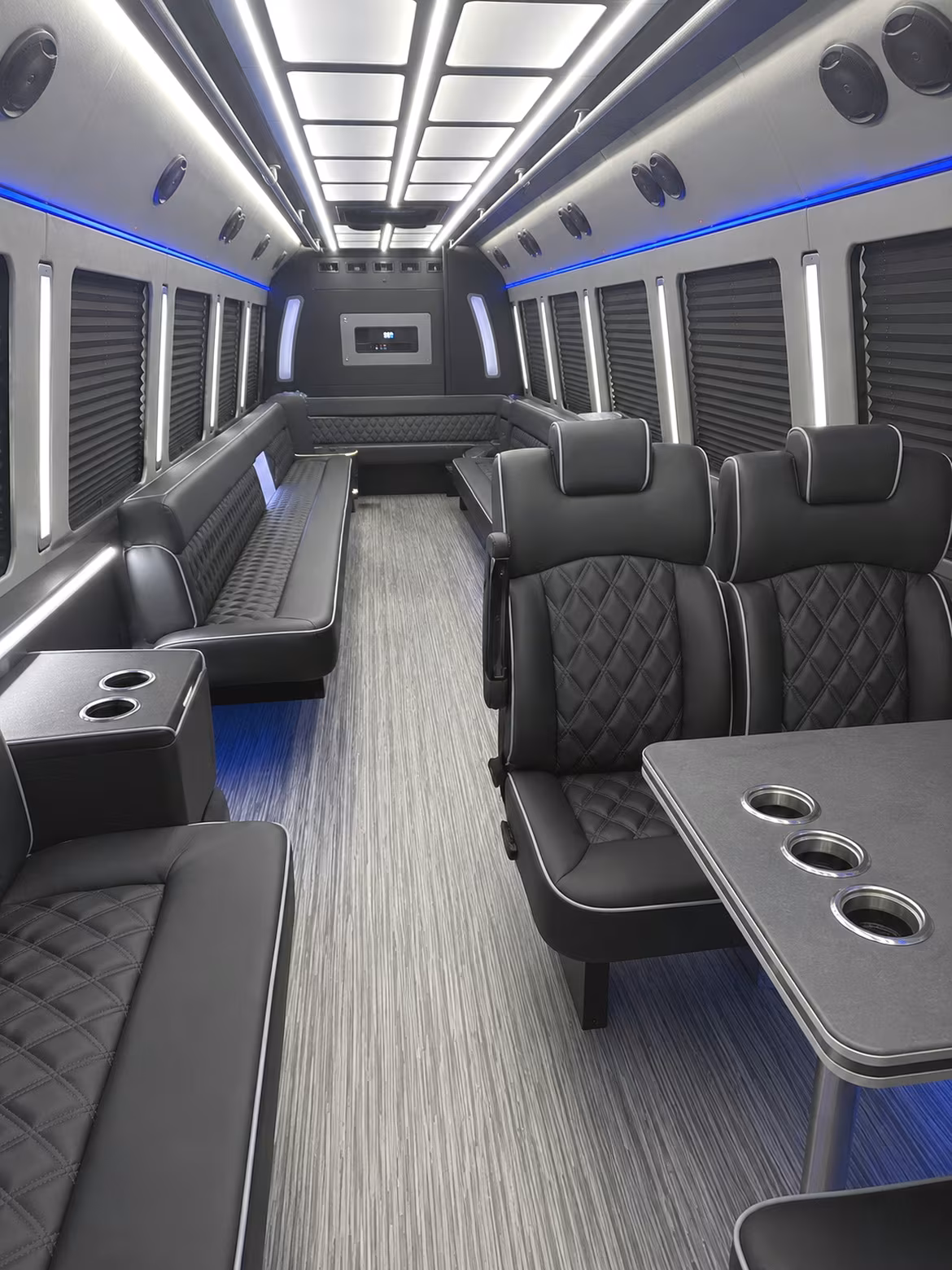 carson city 25 passenger party bus inside