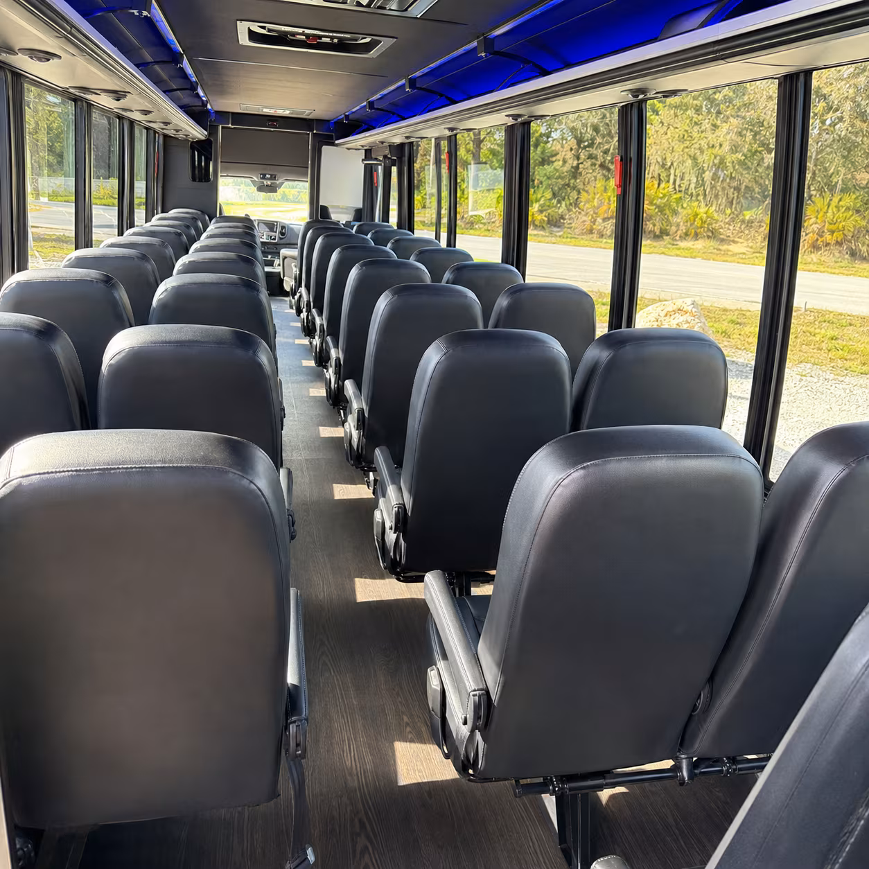 carson city 28 passenger minibus inside