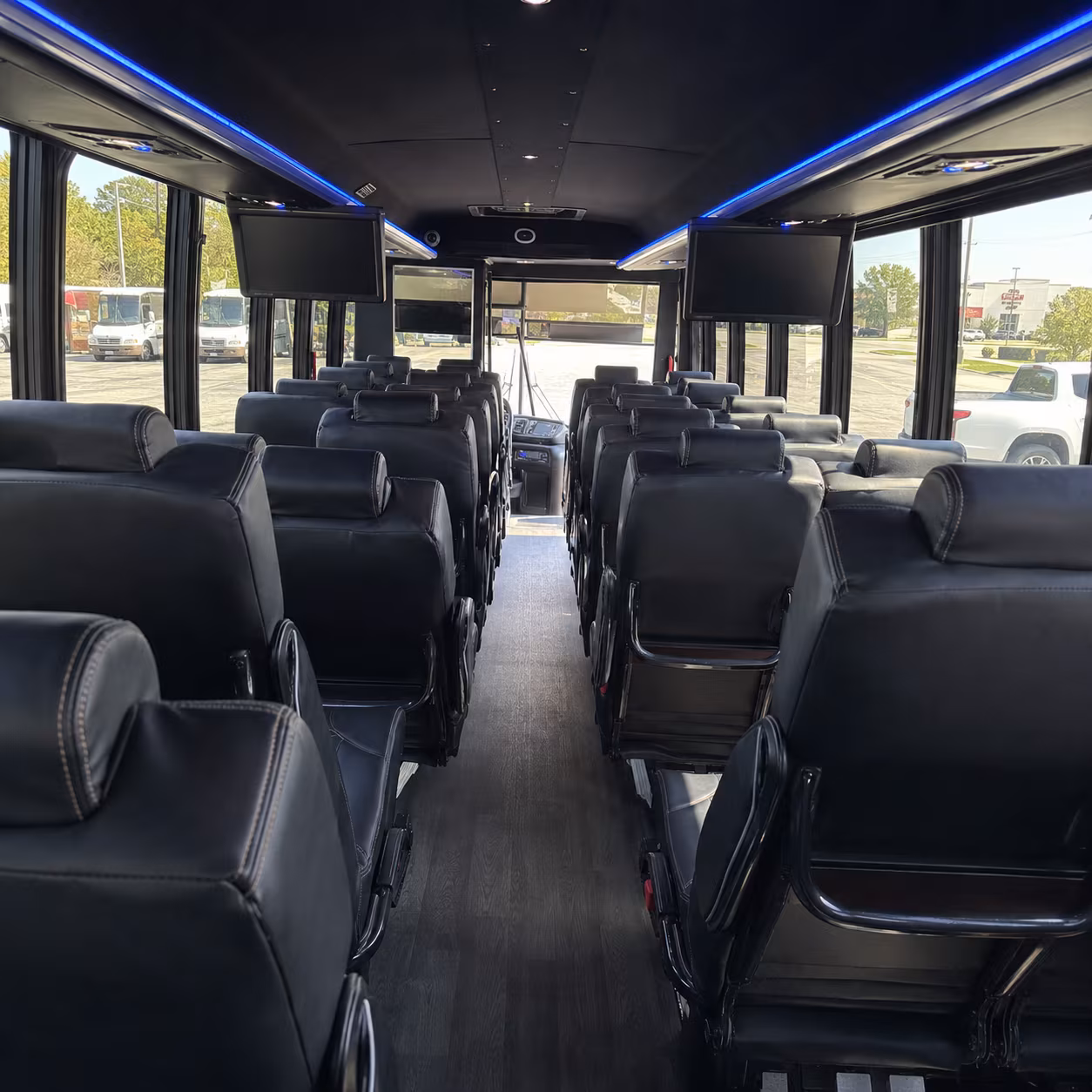 carson city 28 passenger minibus interior