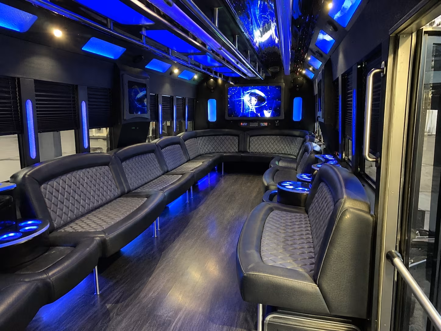 carson city 28 passenger party bus interior