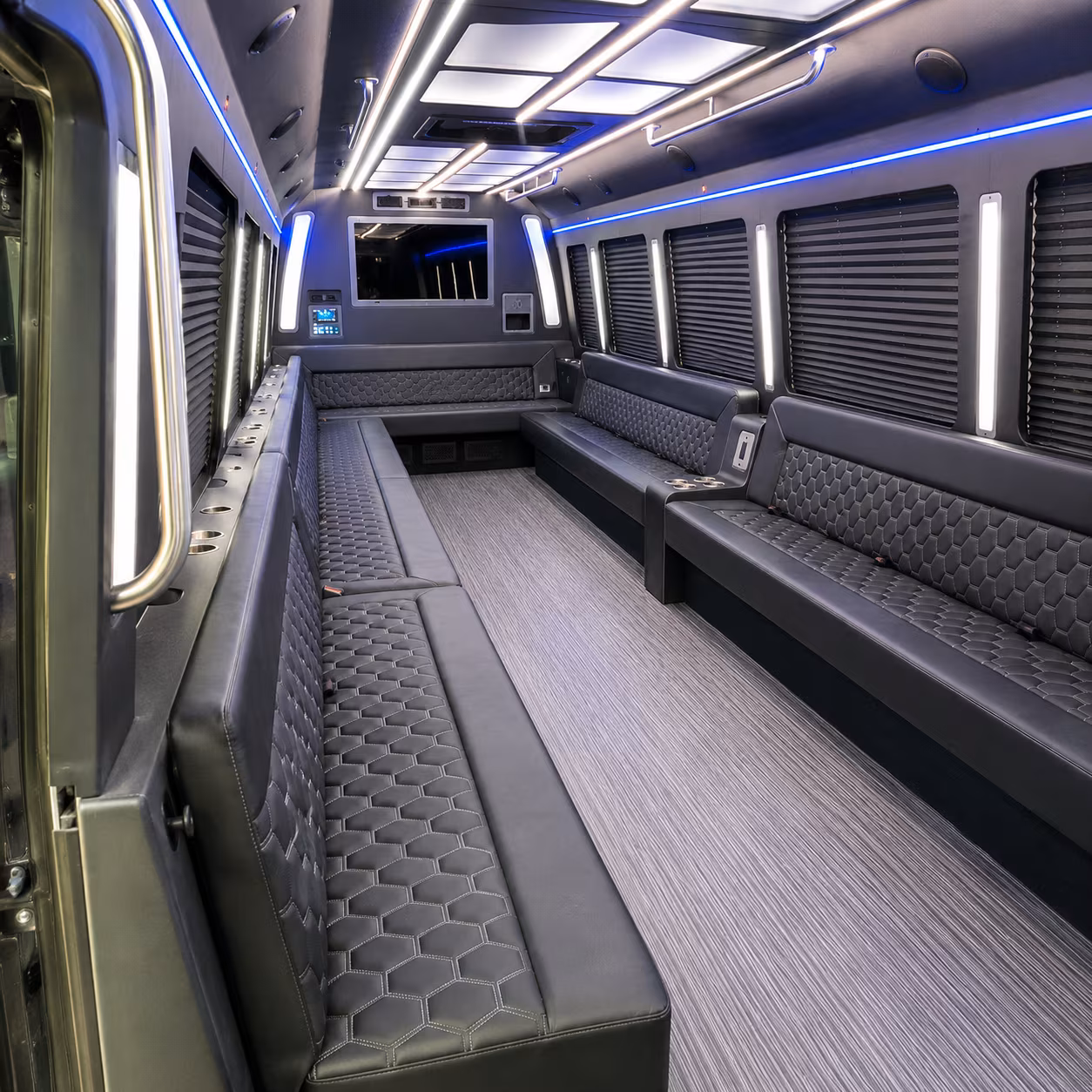 carson city 40 passenger party bus interior